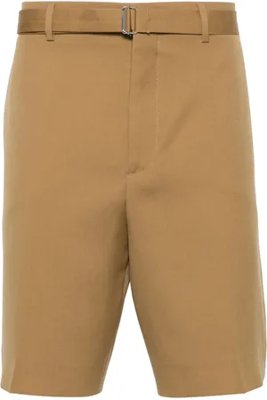Lanvin Pressed crease wool shorts
