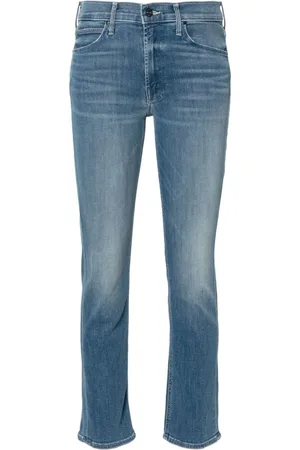 Mother Dazzler mid-rise cropped jeans