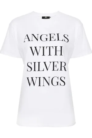 Elisabetta Franchi Slogan-print cotton T-shirt