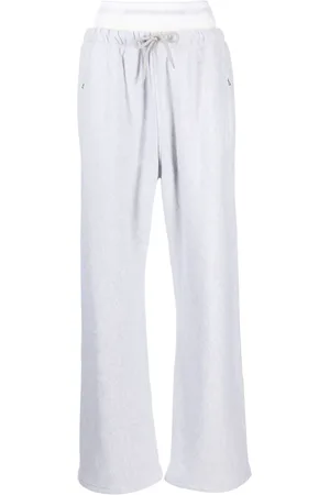 Alexander Wang Logo-waistband layered track pants