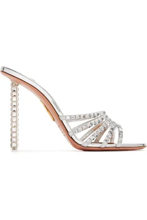 Aquazzura Tequila crystal-embellished mules