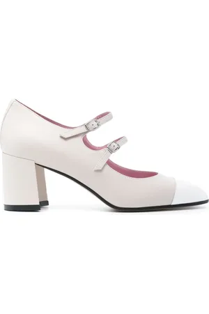 Carel 70mm leather pumps