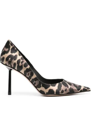 LE SILLA Bella 90mm leopard-print pumps