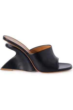OFF-WHITE Jug wedge-heel leather mules