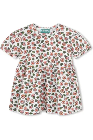 Kenzo Floral-motif flared dress