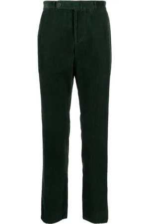 MAN ON THE BOON. Garment-dyed corduroy straight-leg trousers
