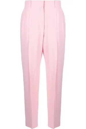 Alexander McQueen Pleated high-rise tailored trousers