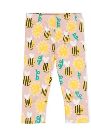 Stella McCartney Bee-print cotton leggings