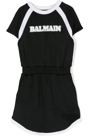 Balmain Logo-print short-sleeve dress