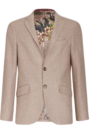 Etro Patterned-jacquard cotton blazer