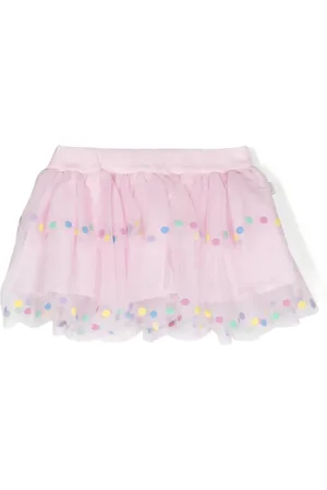 Stella McCartney Polka dot-trim tulle skirt