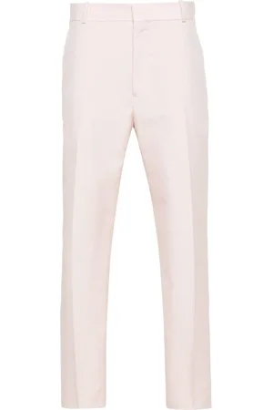 Alexander McQueen Cotton tailored trousers