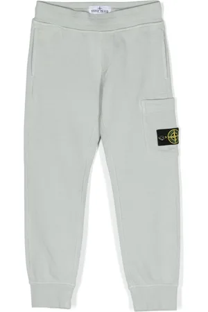 Compass track pants in black - Stone Island