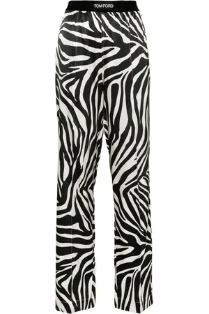 Tom Ford Zebra-print silk trousers