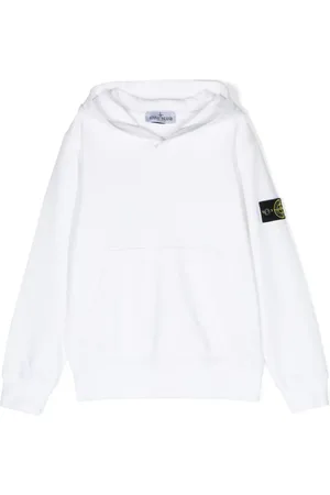 Stone Island Compass-patch cotton hoodie