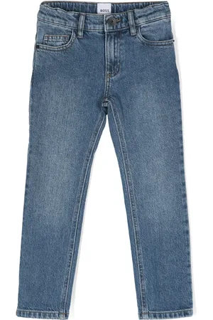HUGO BOSS Mid-rise straight-leg jeans