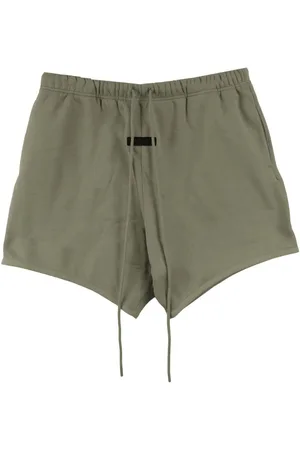 FEAR OF GOD Logo-patch drawstring-waist track shorts