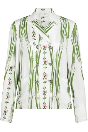 Giambattista Valli Jardin du Cap floral-print twill blouse