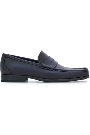Salvatore Ferragamo Logo-debossed leather loafers