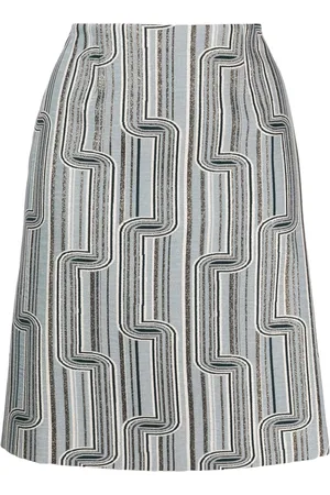Paule Ka Graphic-print jacquard skirt