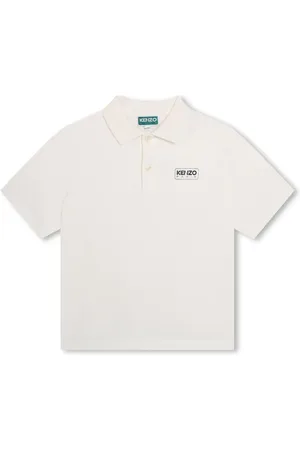 Kenzo Logo-print piqué-weave polo shirt