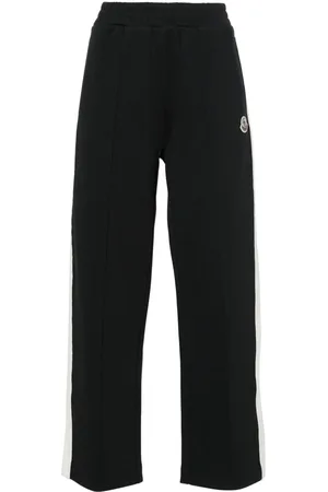 Moncler Mid-rise striped wide-leg track pants