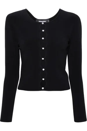 Dsquared2 Pearl-embellished knit top