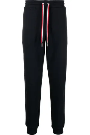 Moncler Tricolour Accent cotton track pants
