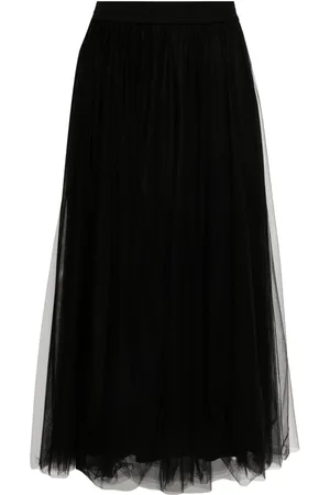 Fabiana Filippi Tulle midi skirt