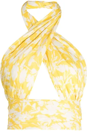 BAMBAH daisy-print tunic top - Yellow