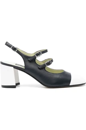 Carel Papaya 60mm leather pumps