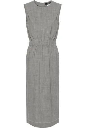 Fabiana Filippi Contrast-stitching sleeveless dress