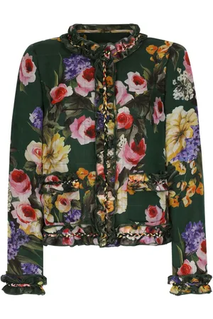 Dolce & Gabbana Floral-print silk jacket