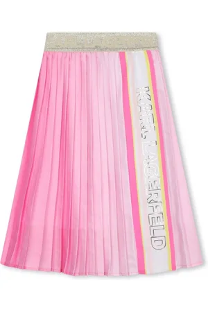 Karl Lagerfeld Logo-print pleated skirt