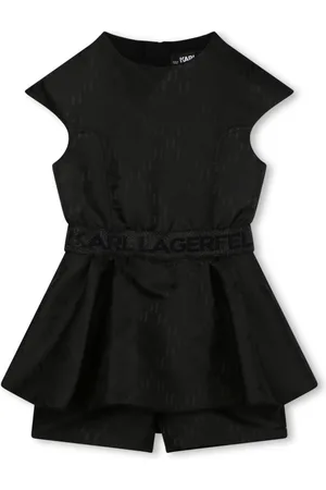 Karl Lagerfeld Jacquard layered logo-print overall
