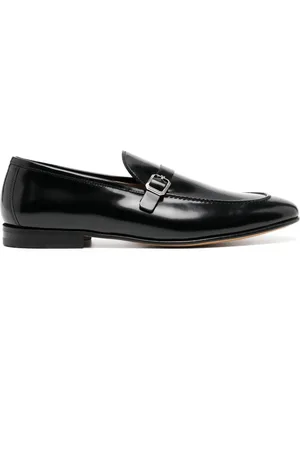 Moreschi Almond-toe leather loafers