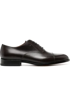 Moreschi Cleveland panelled leather oxford shoes