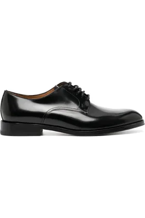 Moreschi Almond-toe leather derby shoes