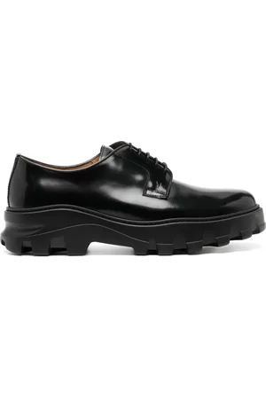 Moreschi Round-toe leather derby shoes