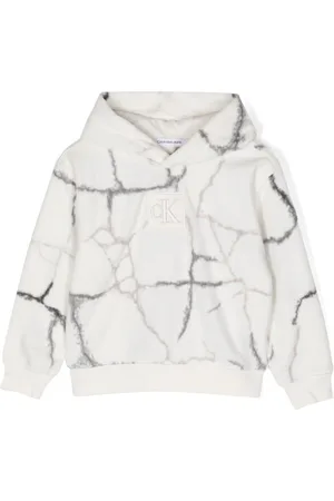 Calvin Klein Marble-effect recycled polyester-blend hoodie