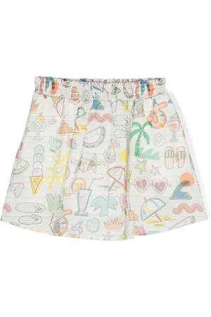 Stella McCartney Illustration-style print skirt