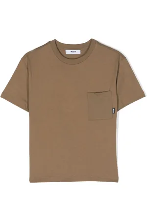 Msgm Patch-pocket cotton T-shirt