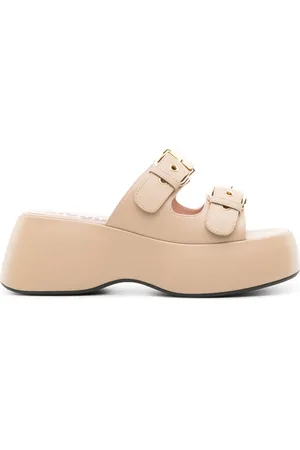 Moschino 75mm Dolly leather sandals