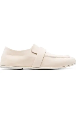 MARSÈLL Strap-detailing nubuck loafers