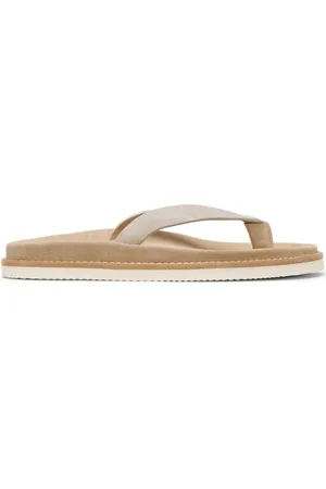 Brunello Cucinelli Mens Slippers In Sand