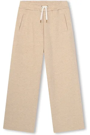 Chloé Kids lace-trim Cotton Track Pants - Farfetch