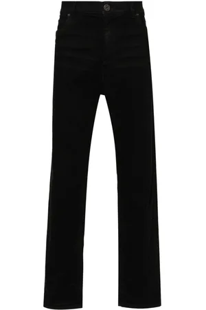 Balmain Logo-embroidered straight-leg jeans
