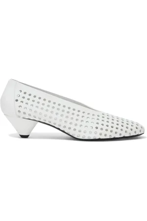 Proenza Schouler Perforated Cone 40mm leather pumps