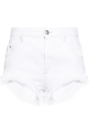 Isabel Marant Eneidao frayed denim shorts