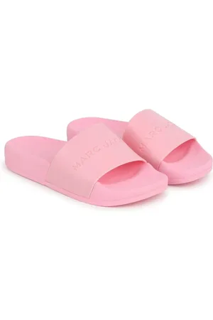 Marc Jacobs Aqua logo-debossed slides